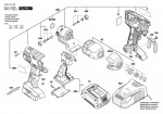 Bosch 3 601 JA1 300 Gdr 18 V-Li Impact Wrench 18 V / Eu Spare Parts
